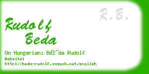 rudolf beda business card